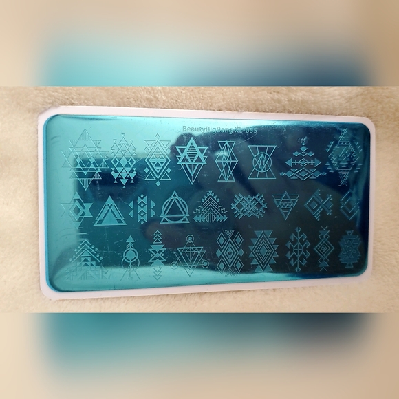 NEW Geometric Pattern Stamping Plate Big Bang Beauty XL-055 - Picture 9 of 11